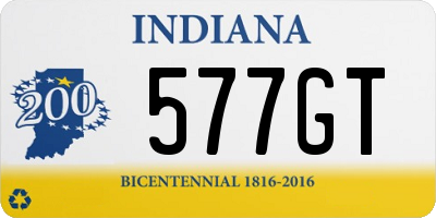 IN license plate 577GT