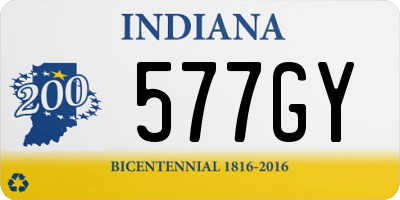 IN license plate 577GY