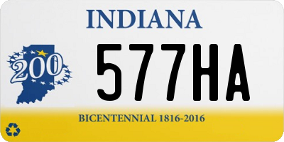 IN license plate 577HA