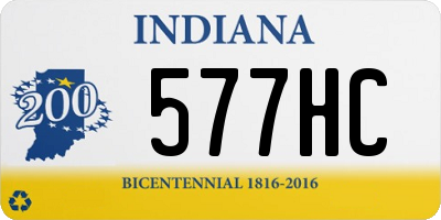 IN license plate 577HC