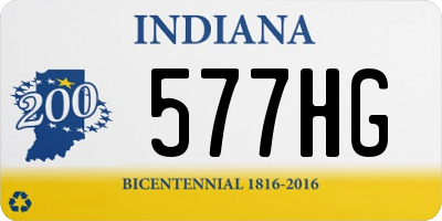 IN license plate 577HG