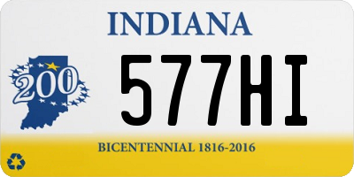 IN license plate 577HI