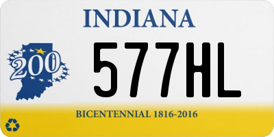 IN license plate 577HL