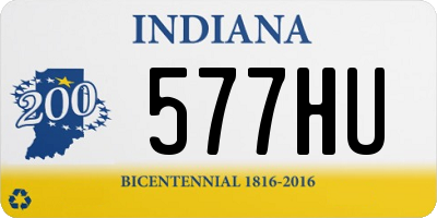 IN license plate 577HU