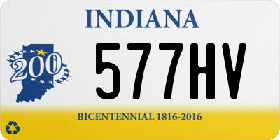 IN license plate 577HV