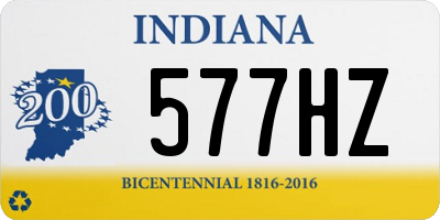 IN license plate 577HZ