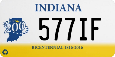 IN license plate 577IF