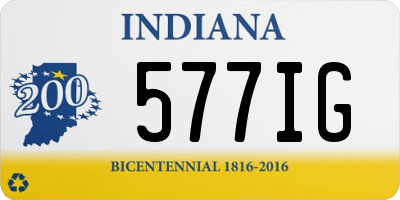 IN license plate 577IG