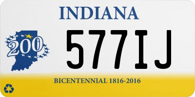 IN license plate 577IJ