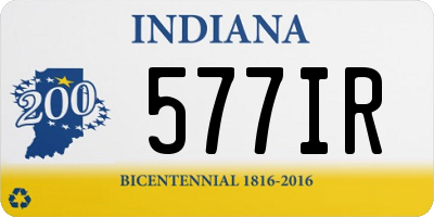 IN license plate 577IR