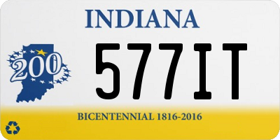 IN license plate 577IT