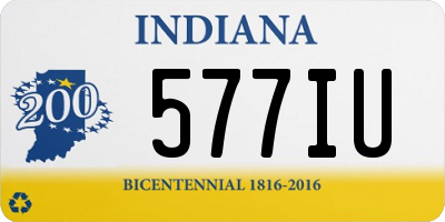 IN license plate 577IU