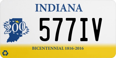 IN license plate 577IV