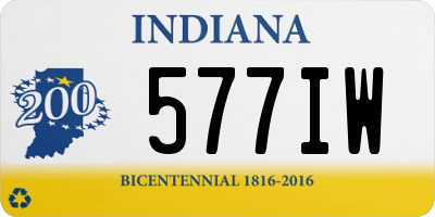 IN license plate 577IW