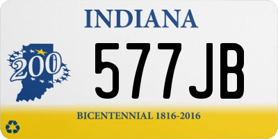 IN license plate 577JB