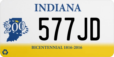 IN license plate 577JD