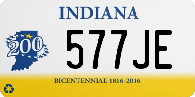 IN license plate 577JE