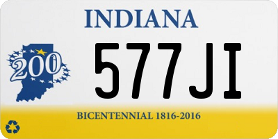 IN license plate 577JI