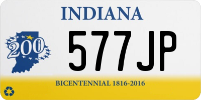 IN license plate 577JP