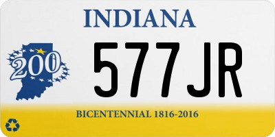 IN license plate 577JR