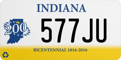 IN license plate 577JU