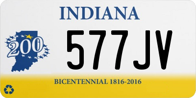 IN license plate 577JV