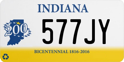 IN license plate 577JY