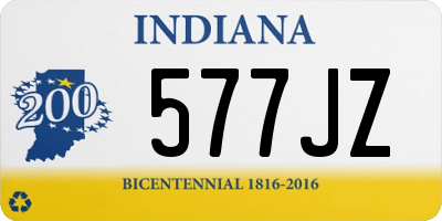 IN license plate 577JZ