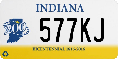 IN license plate 577KJ