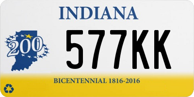 IN license plate 577KK