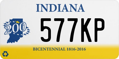 IN license plate 577KP