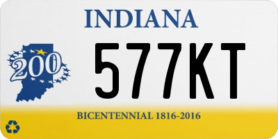 IN license plate 577KT