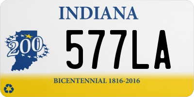 IN license plate 577LA