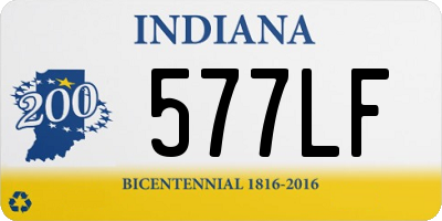 IN license plate 577LF