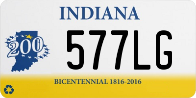 IN license plate 577LG