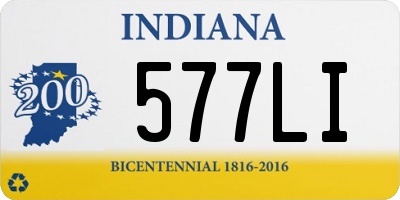 IN license plate 577LI