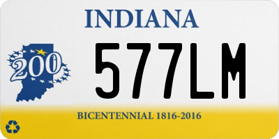 IN license plate 577LM