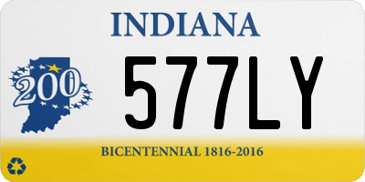 IN license plate 577LY