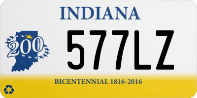 IN license plate 577LZ