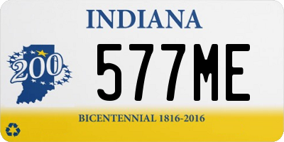 IN license plate 577ME
