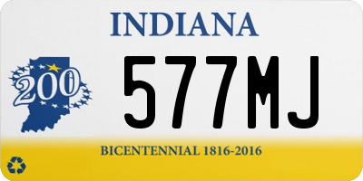 IN license plate 577MJ
