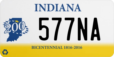 IN license plate 577NA