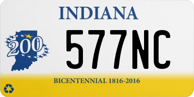 IN license plate 577NC