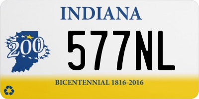 IN license plate 577NL