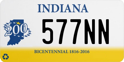 IN license plate 577NN