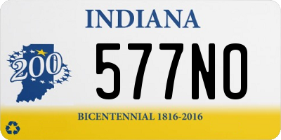 IN license plate 577NO