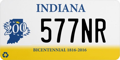 IN license plate 577NR