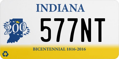 IN license plate 577NT