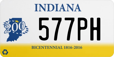 IN license plate 577PH