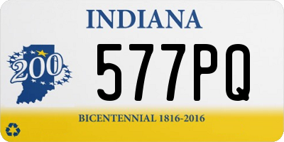 IN license plate 577PQ